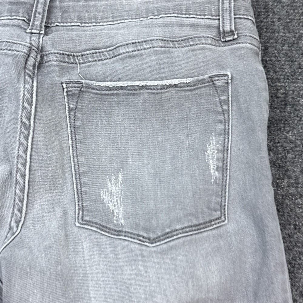 Banana Republic Skinny Fit Jeans Womens Sizeโ 28 / 6 Gray Distressed Stretch - Picture 9 of 16
